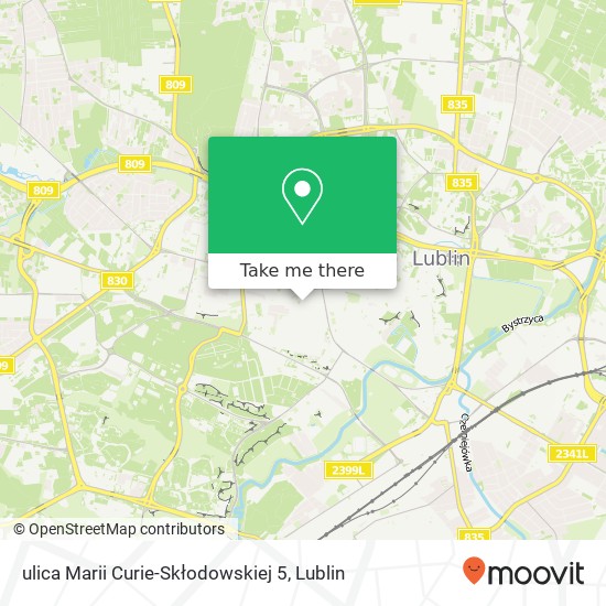 Mapa ulica Marii Curie-Skłodowskiej 5
