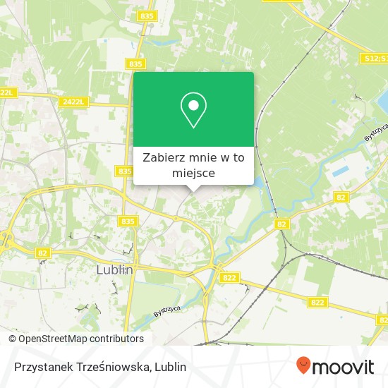 Mapa Przystanek Trześniowska