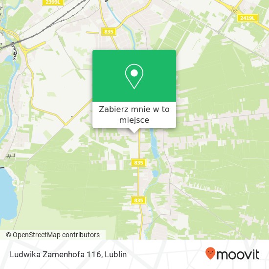 Mapa Ludwika Zamenhofa 116