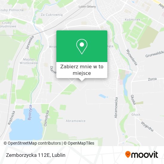 Mapa Zemborzycka 112E