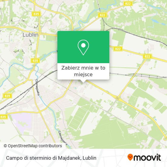Mapa Campo di sterminio di Majdanek