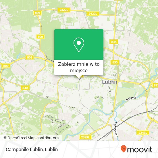 Mapa Campanile Lublin