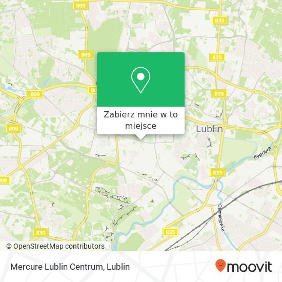 Mapa Mercure Lublin Centrum