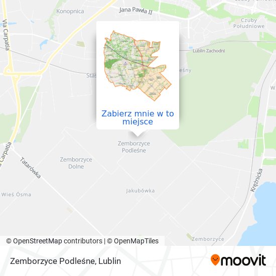 Mapa Zemborzyce Podleśne