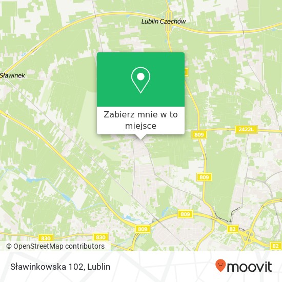 Mapa Sławinkowska 102