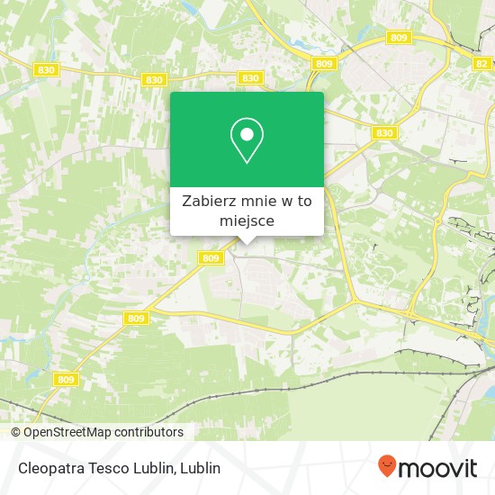 Mapa Cleopatra Tesco Lublin