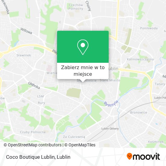Mapa Coco Boutique Lublin
