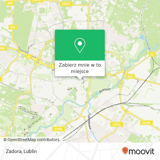 Mapa Zadora, ulica Rynek 8 20-111 Lublin