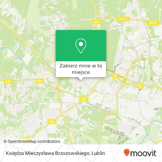 Mapa Księdza Mieczysława Brzozowskiego