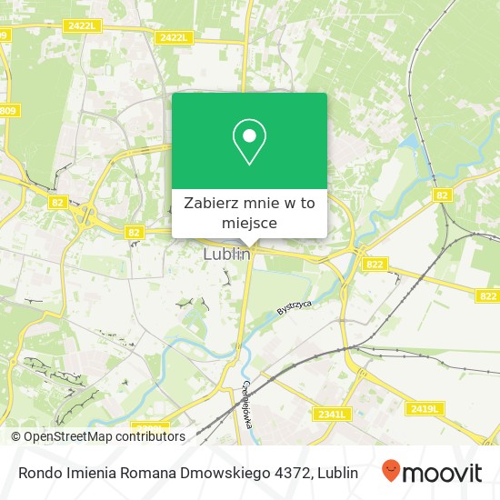 Mapa Rondo Imienia Romana Dmowskiego 4372