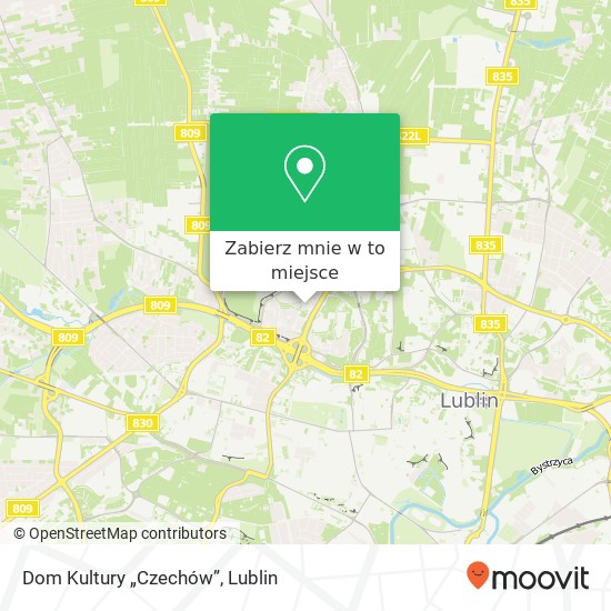 Mapa Dom Kultury „Czechów”