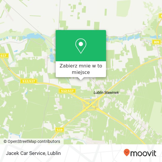 Mapa Jacek Car Service