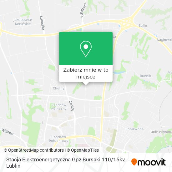 Mapa Stacja Elektroenergetyczna Gpz Bursaki 110 / 15kv