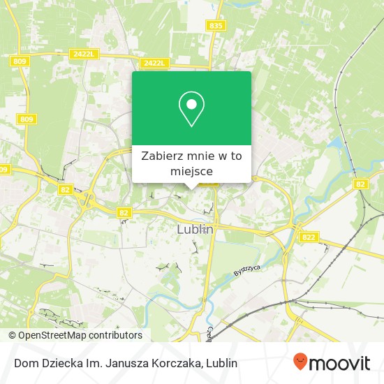 Mapa Dom Dziecka Im. Janusza Korczaka
