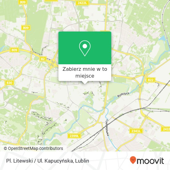 Mapa Pl. Litewski / Ul. Kapucyńska