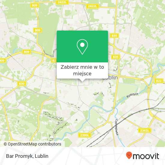 Mapa Bar Promyk