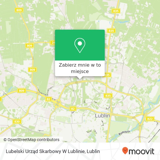 Mapa Lubelski Urząd Skarbowy W Lublinie