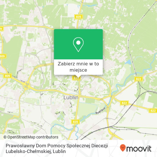 Mapa Prawosławny Dom Pomocy Społecznej Diecezji Lubelsko-Chełmskiej