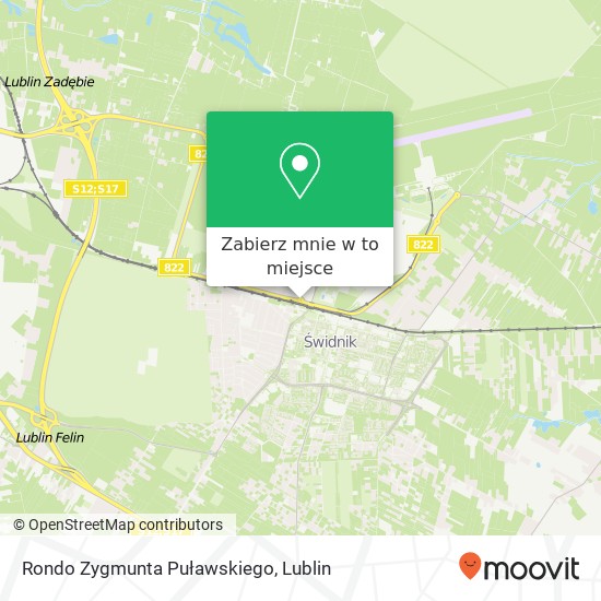 Mapa Rondo Zygmunta Puławskiego