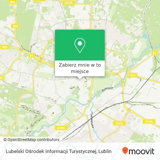Mapa Lubelski Ośrodek Informacji Turystycznej