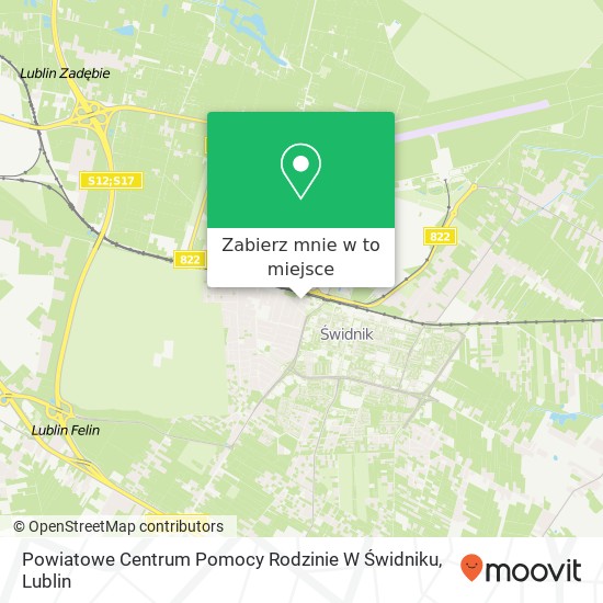 Mapa Powiatowe Centrum Pomocy Rodzinie W Świdniku