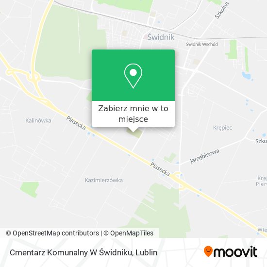 Mapa Cmentarz Komunalny W Świdniku
