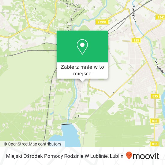 Mapa Miejski Ośrodek Pomocy Rodzinie W Lublinie