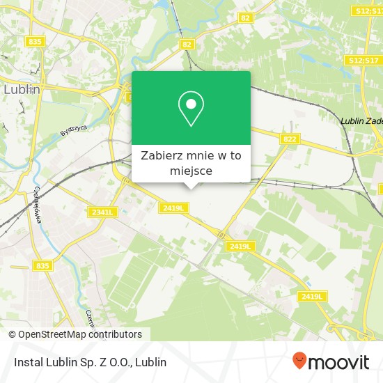 Mapa Instal Lublin Sp. Z O.O.
