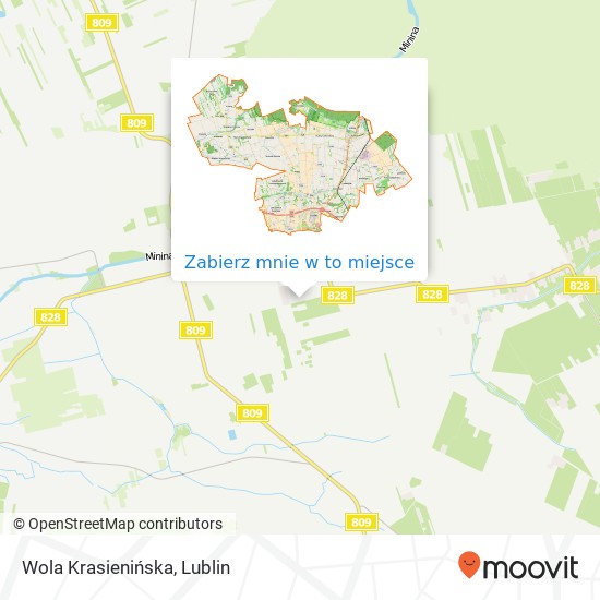 Mapa Wola Krasienińska