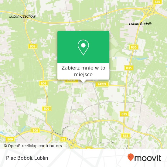 Mapa Plac Boboli