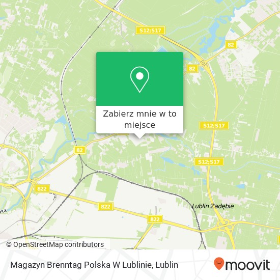 Mapa Magazyn Brenntag Polska W Lublinie