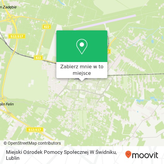 Mapa Miejski Ośrodek Pomocy Społecznej W Świdniku