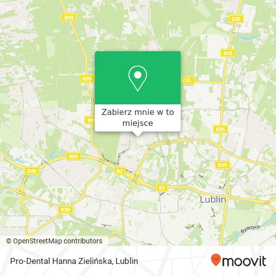 Mapa Pro-Dental Hanna Zielińska