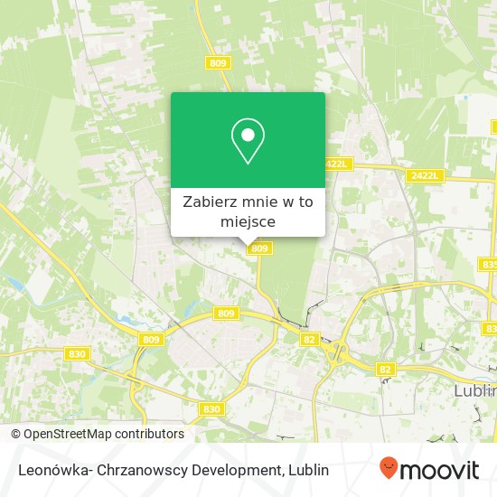 Mapa Leonówka- Chrzanowscy Development