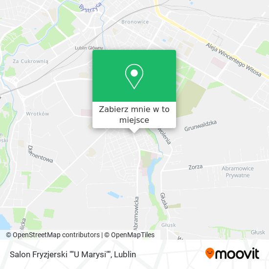 Mapa Salon Fryzjerski ""U Marysi""