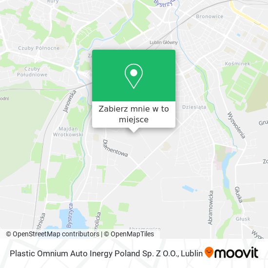 Mapa Plastic Omnium Auto Inergy Poland Sp. Z O.O.