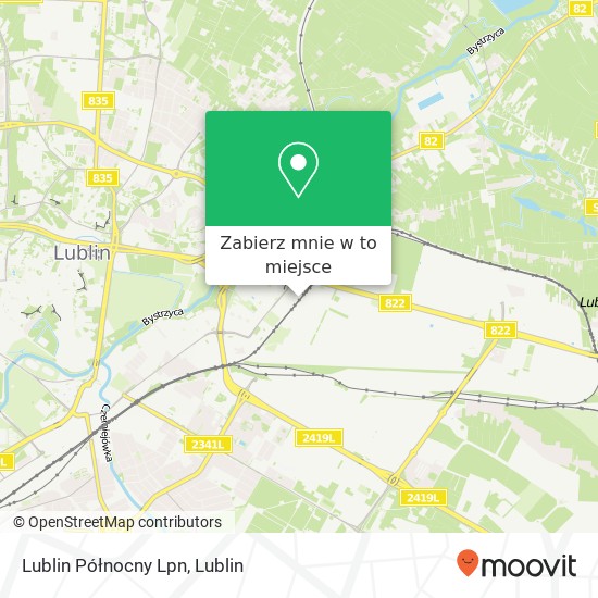 Mapa Lublin Północny Lpn