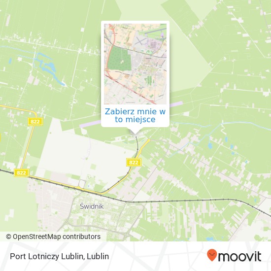 Mapa Port Lotniczy Lublin