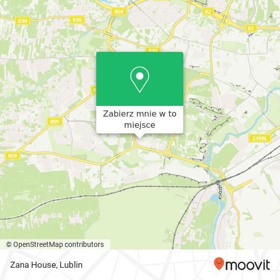 Mapa Zana House