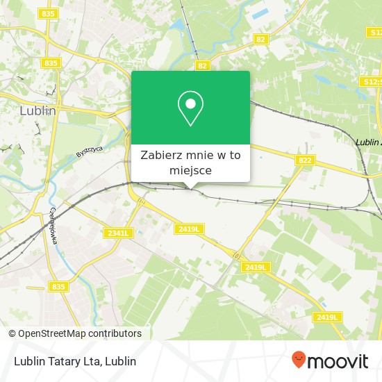 Mapa Lublin Tatary Lta