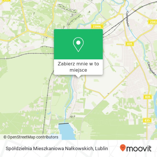 Mapa Spółdzielnia Mieszkaniowa Nałkowskich