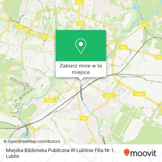 Mapa Miejska Biblioteka Publiczna W Lublinie Filia Nr 1