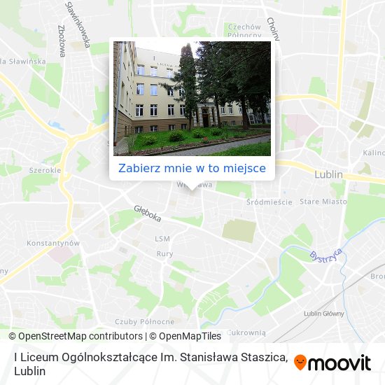 Mapa I Liceum Ogólnokształcące Im. Stanisława Staszica