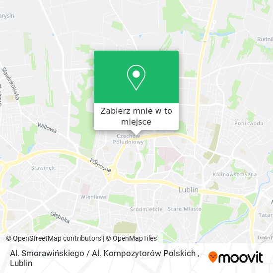 Mapa Al. Smorawińskiego / Al. Kompozytorów Polskich