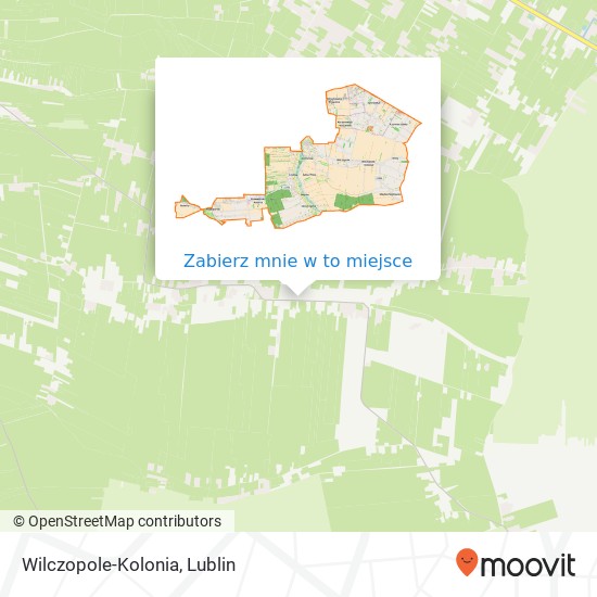 Mapa Wilczopole-Kolonia