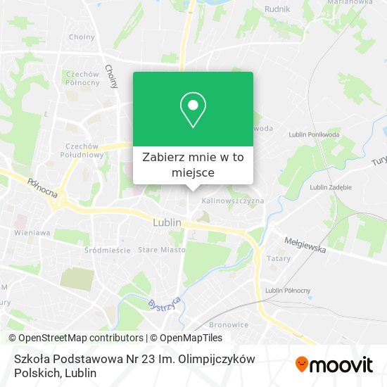 Mapa Szkoła Podstawowa Nr 23 Im. Olimpijczyków Polskich