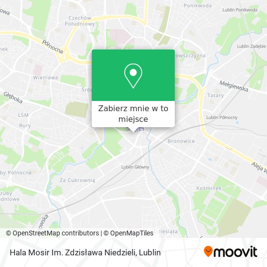 Mapa Hala Mosir Im. Zdzisława Niedzieli