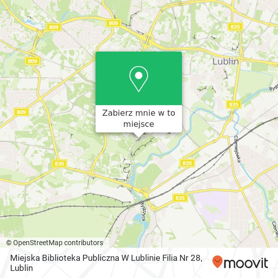 Mapa Miejska Biblioteka Publiczna W Lublinie Filia Nr 28