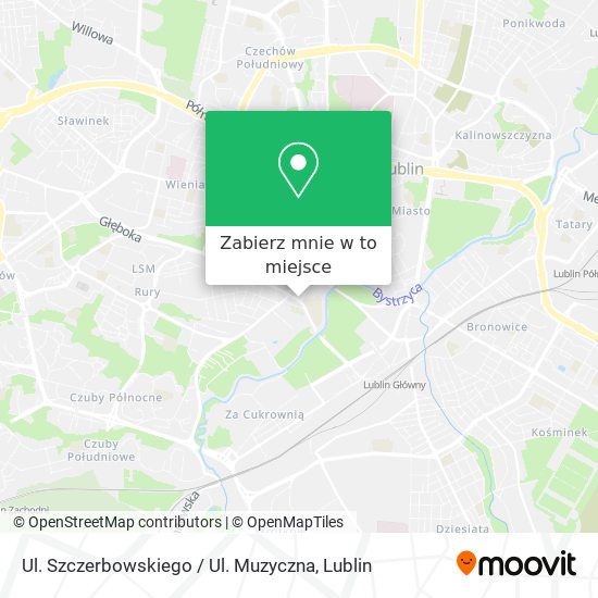 Mapa Ul. Szczerbowskiego / Ul. Muzyczna