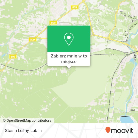 Mapa Stasin Leśny